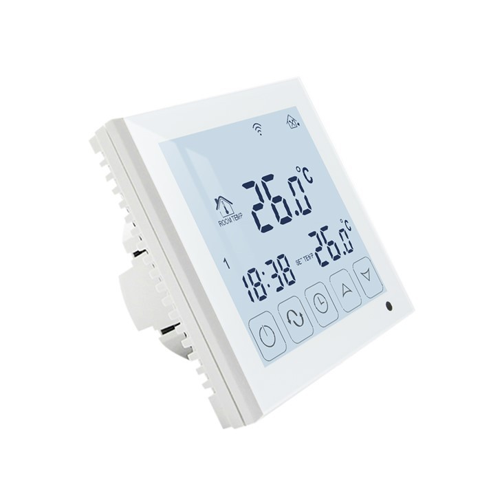 White/Blue Backlight Fan Coil Thermostat TDS23-AC