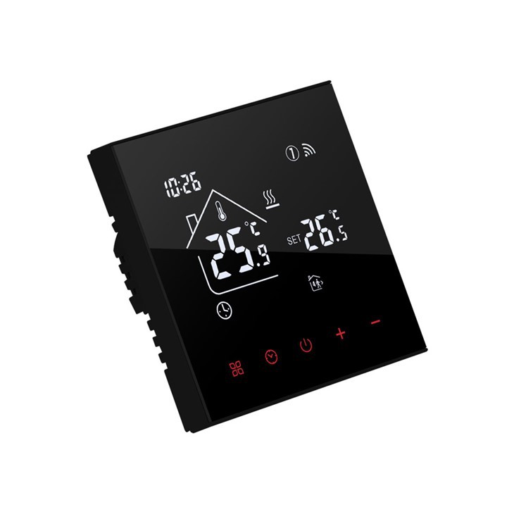 black Zigbee thermostat